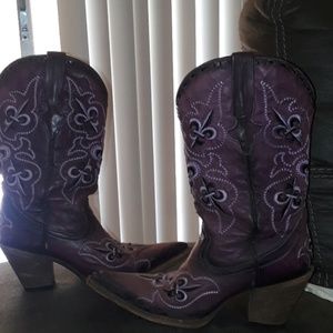 LEATHER COWGIRL BOOTS
